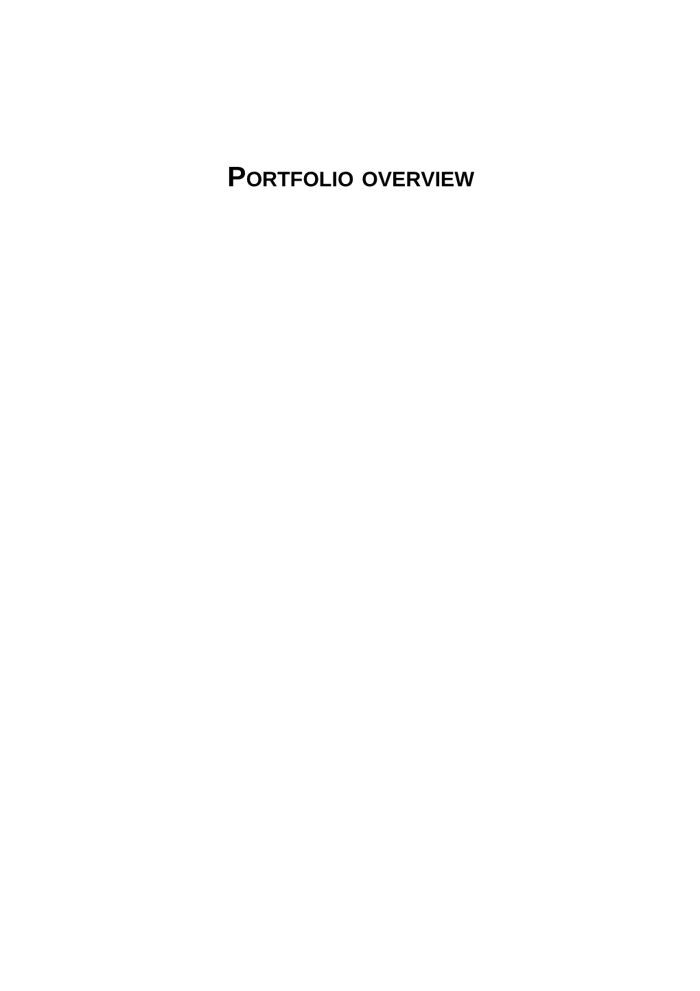 PORTFOLIO ADDITIONAL ESTIMATES STATEMENTS 2012 13 - Portfolio Overview