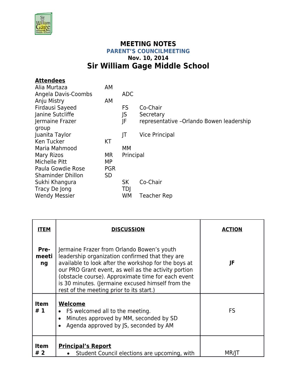 Sir William Gage Middle School