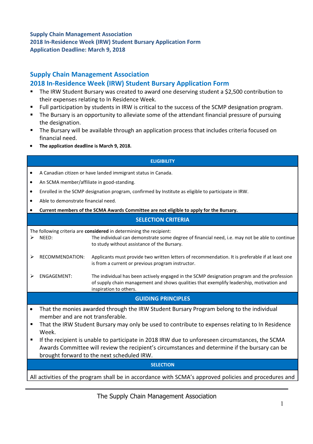 Supply Chain Management Association