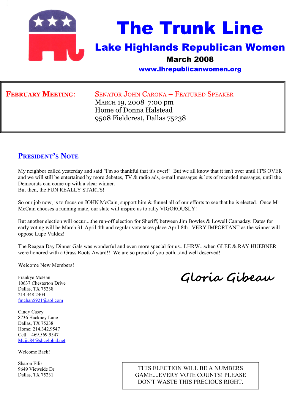 Lake Highlands Republican Women