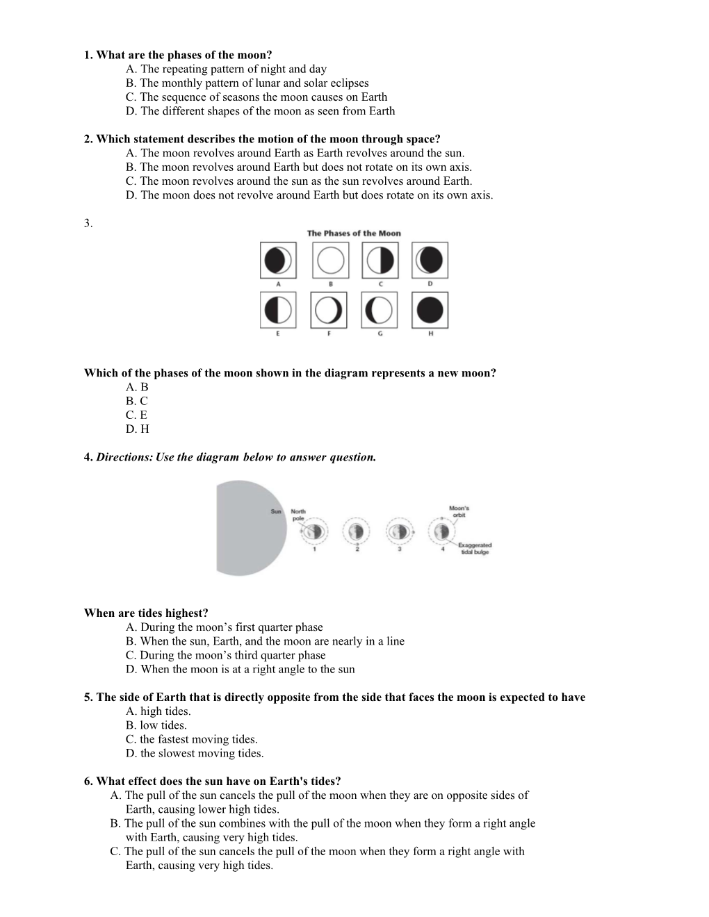 1. What Are the Phases of the Moon?