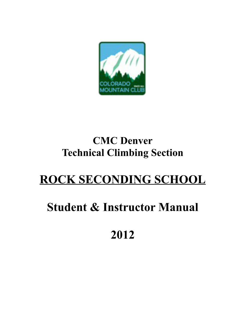 Technical Climbing Section