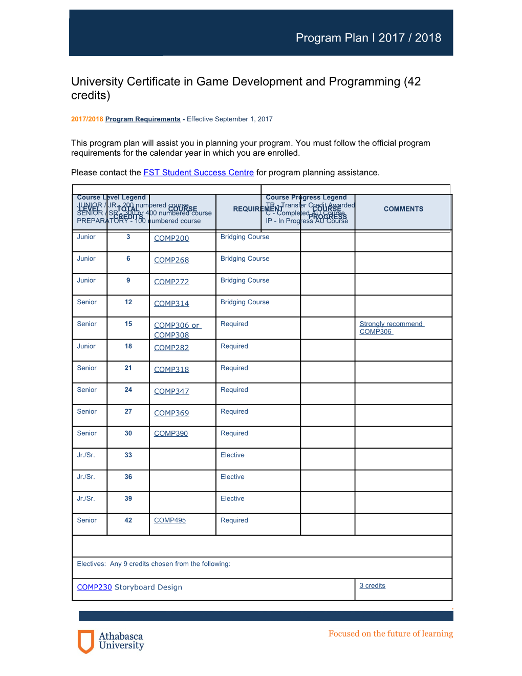 University Certificate in Game Development and Programming (42 Credits)