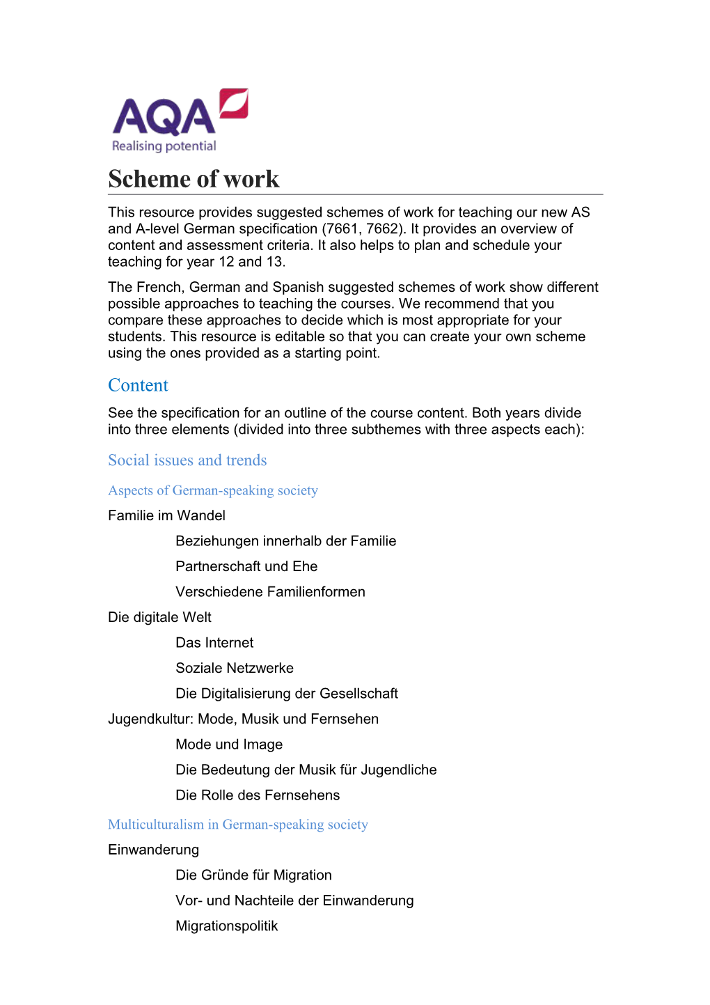 Scheme of Work s4