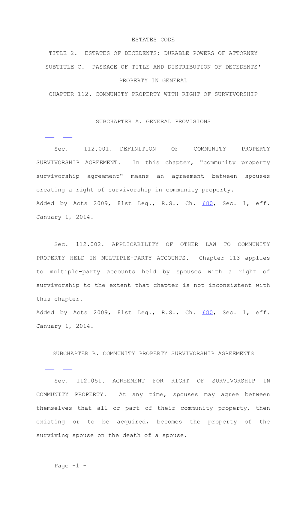 Title 2. Estates of Decedents; Durable Powers of Attorney s3