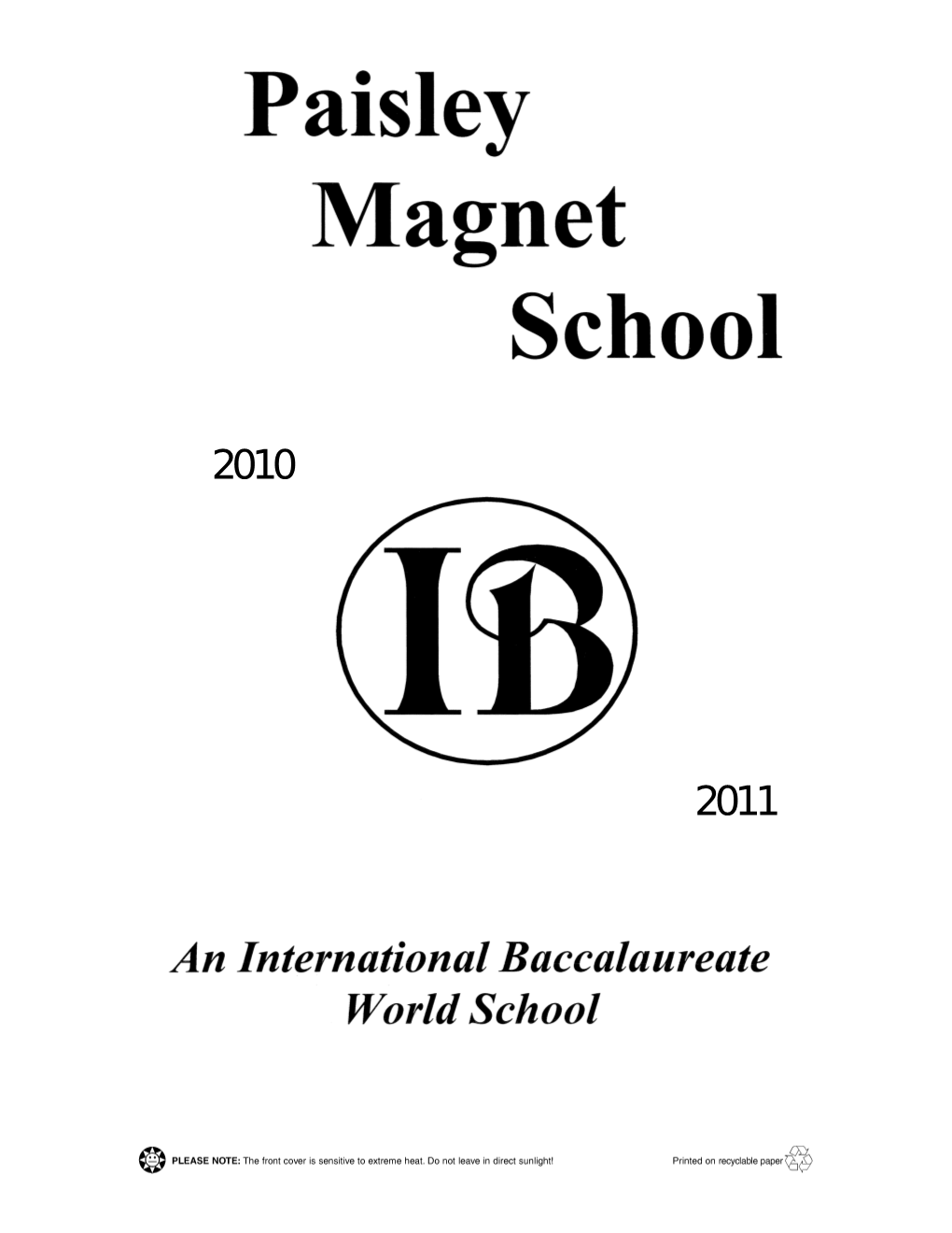 A Rigorous International Baccalaureate Middle Years Programme for 6Th Through 10Th Grades s1