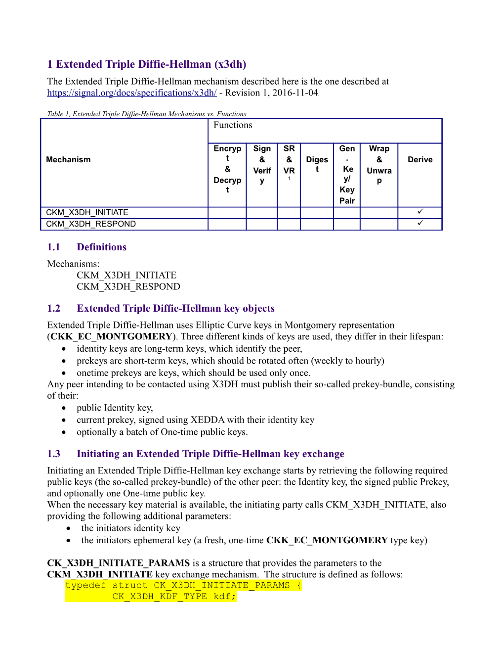 1Extended Triple Diffie-Hellman (X3dh)