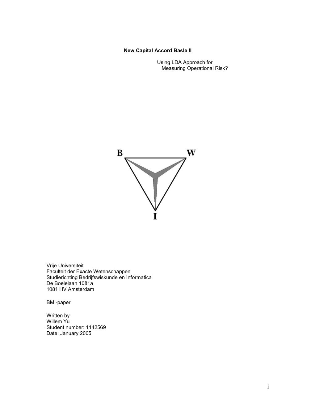 New Capital Accord Basle II