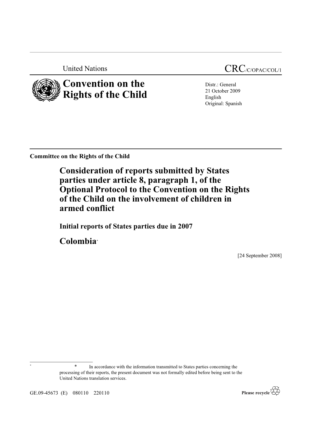 Committee on the Rights of the Child s12