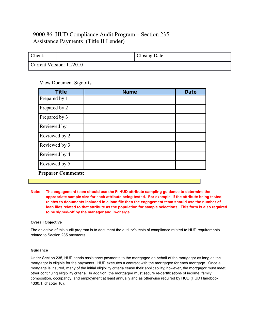 Compliance Finding Documentation