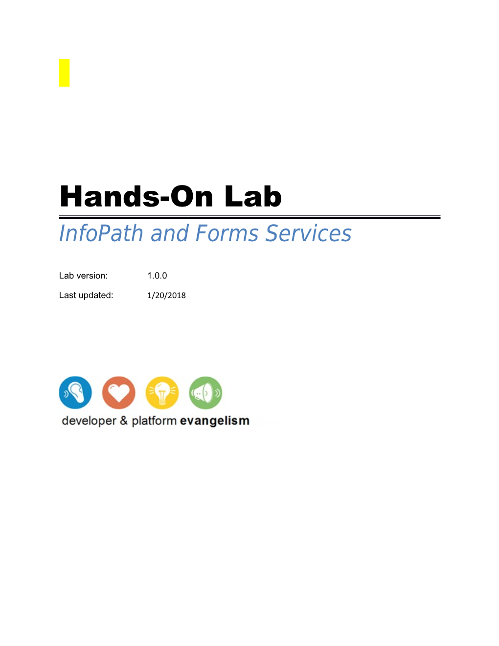 Infopath and Forms Services Lab