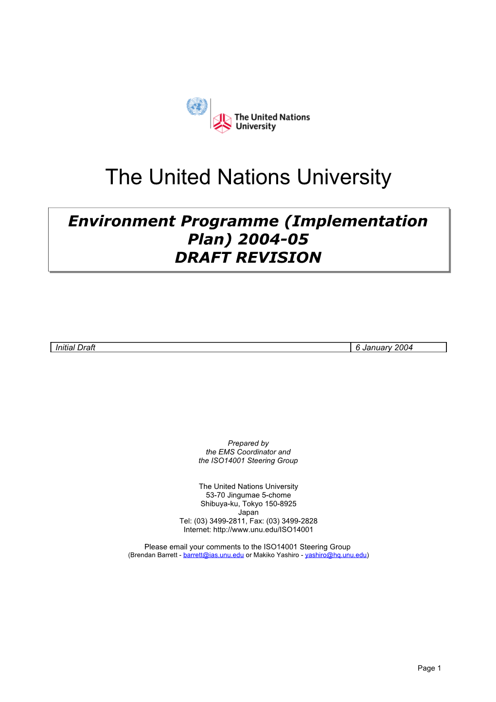 Environmental Management Manual