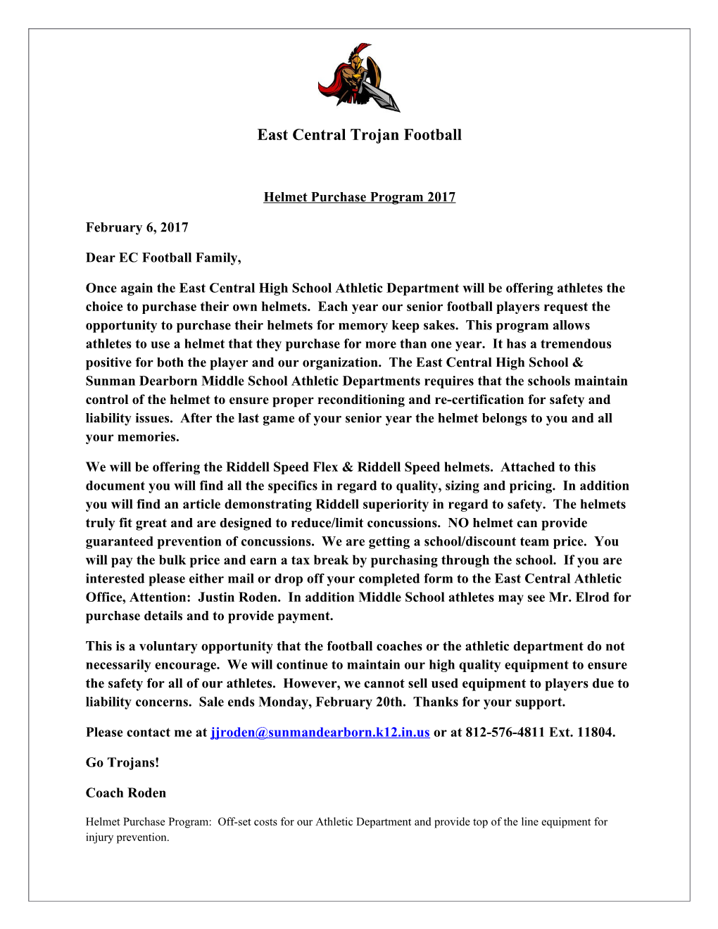 East Central Trojan Football