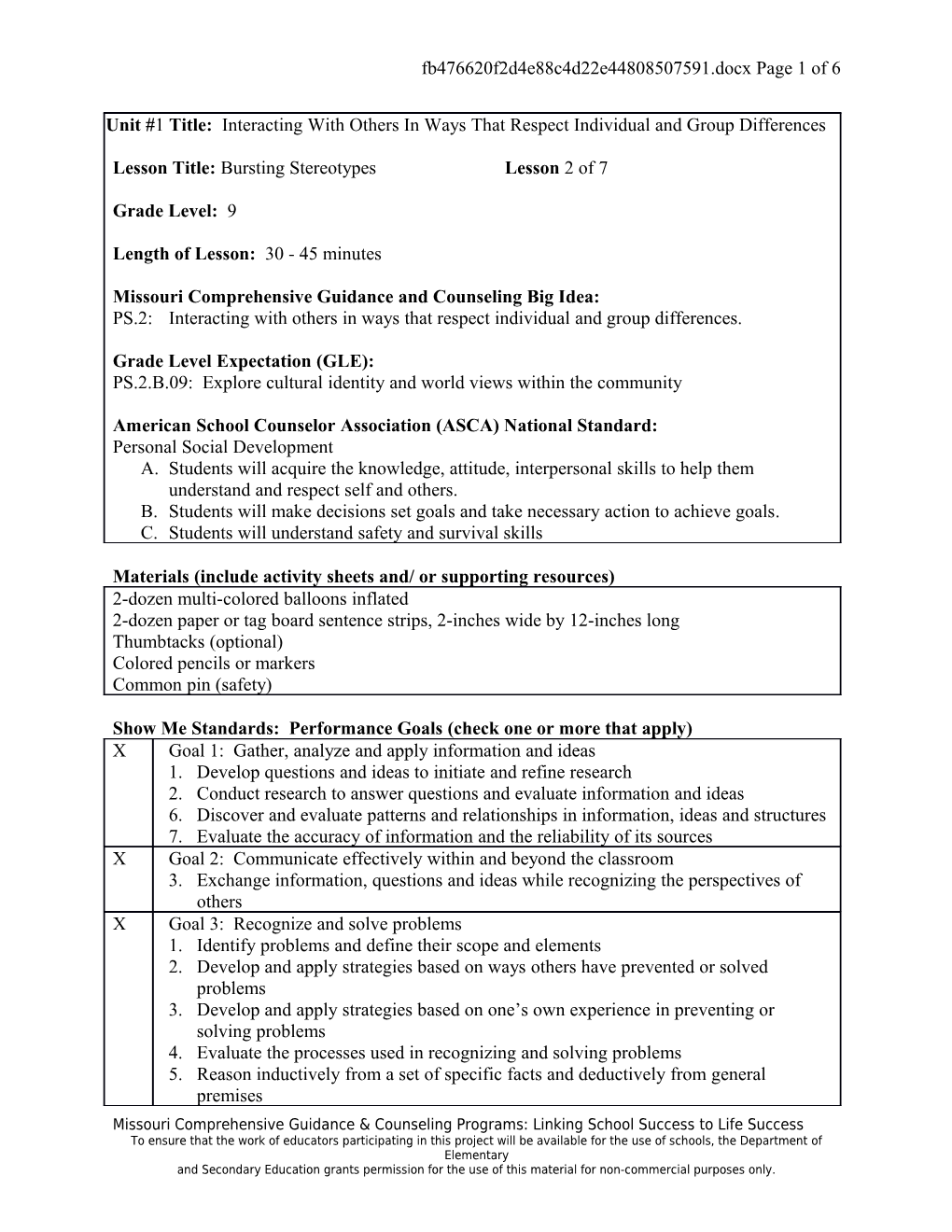 Materials (Include Activity Sheets And/ Or Supporting Resources) s4