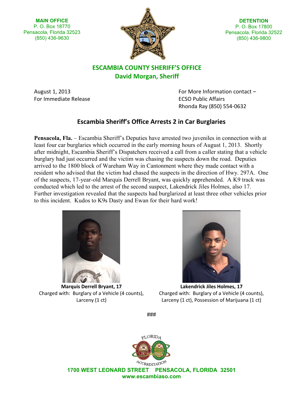 Escambia County Sheriff S Office