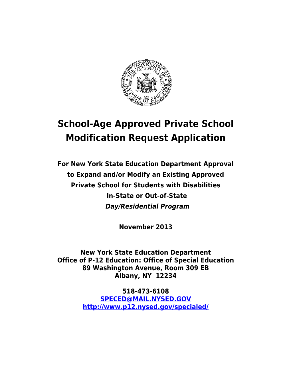 School-Age Approved Private School