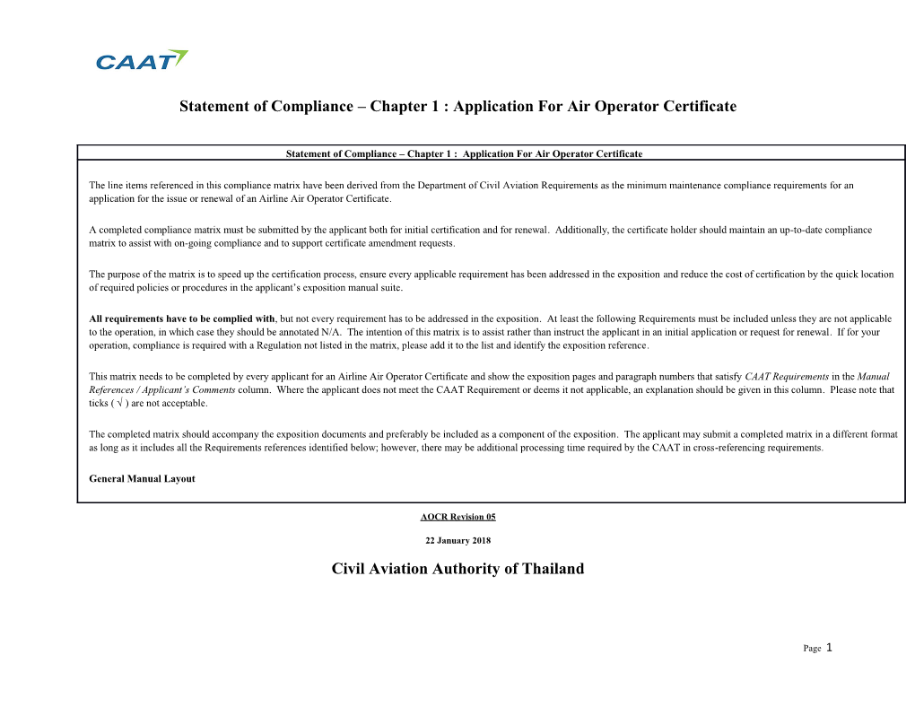 CAAT Assessment Notes