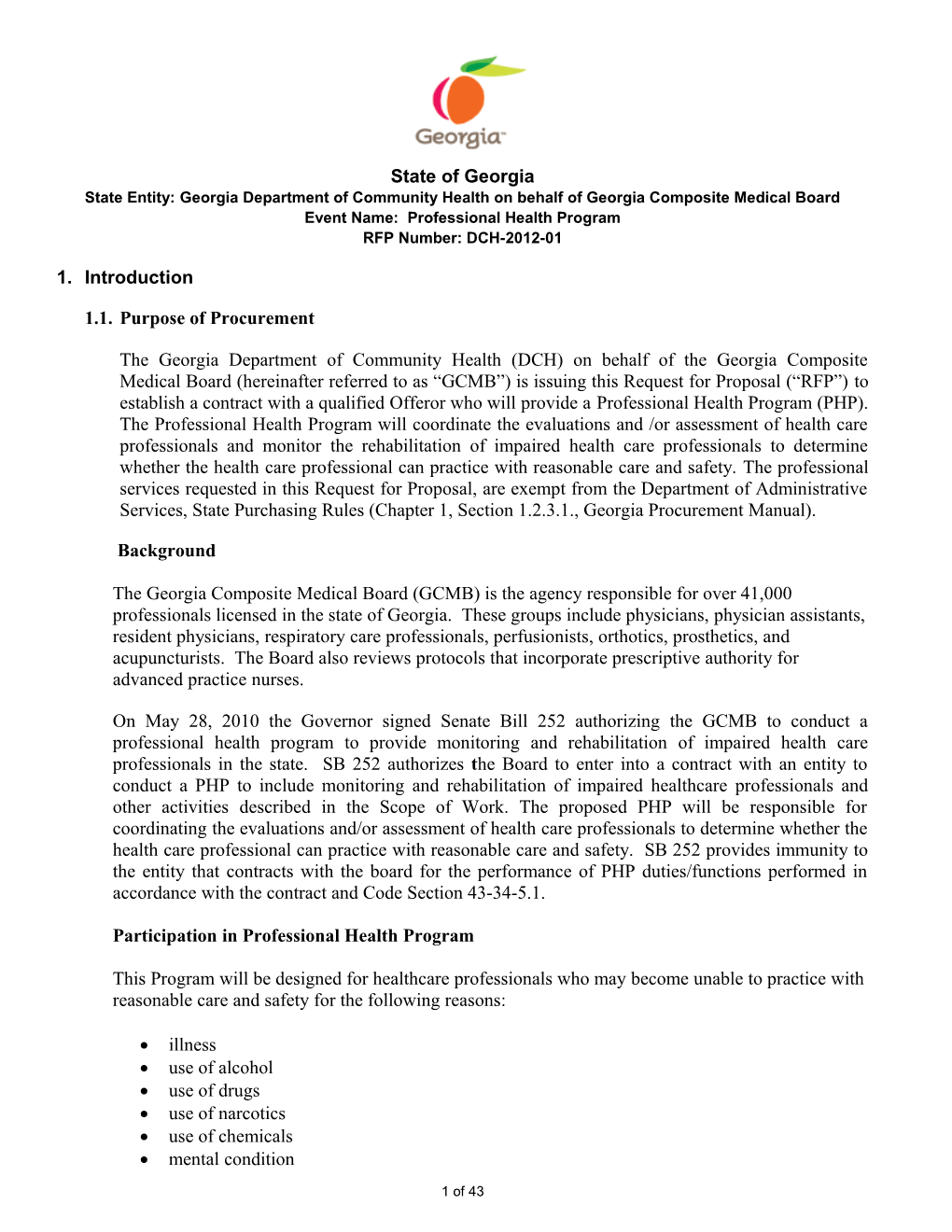 State Entity Erfp Template