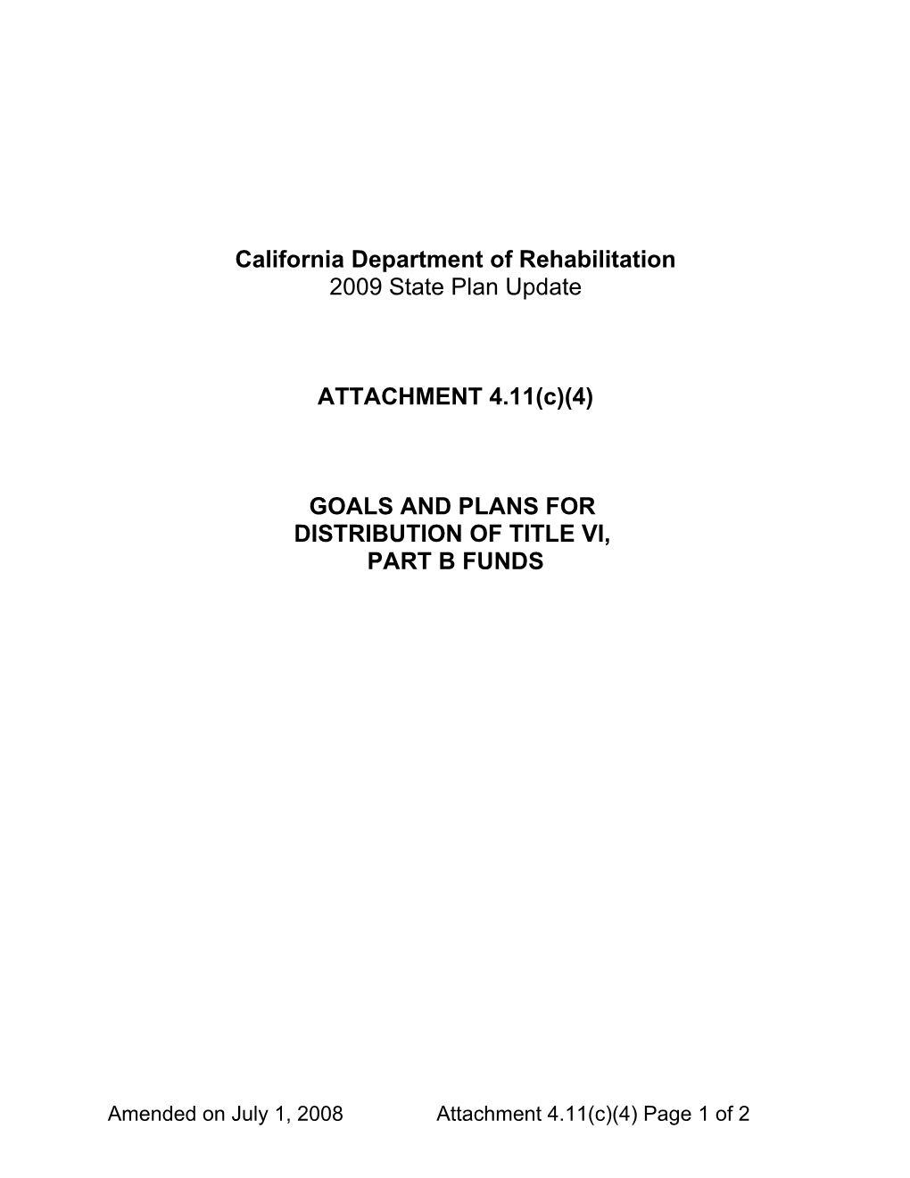 California Department of Rehabilitation s1