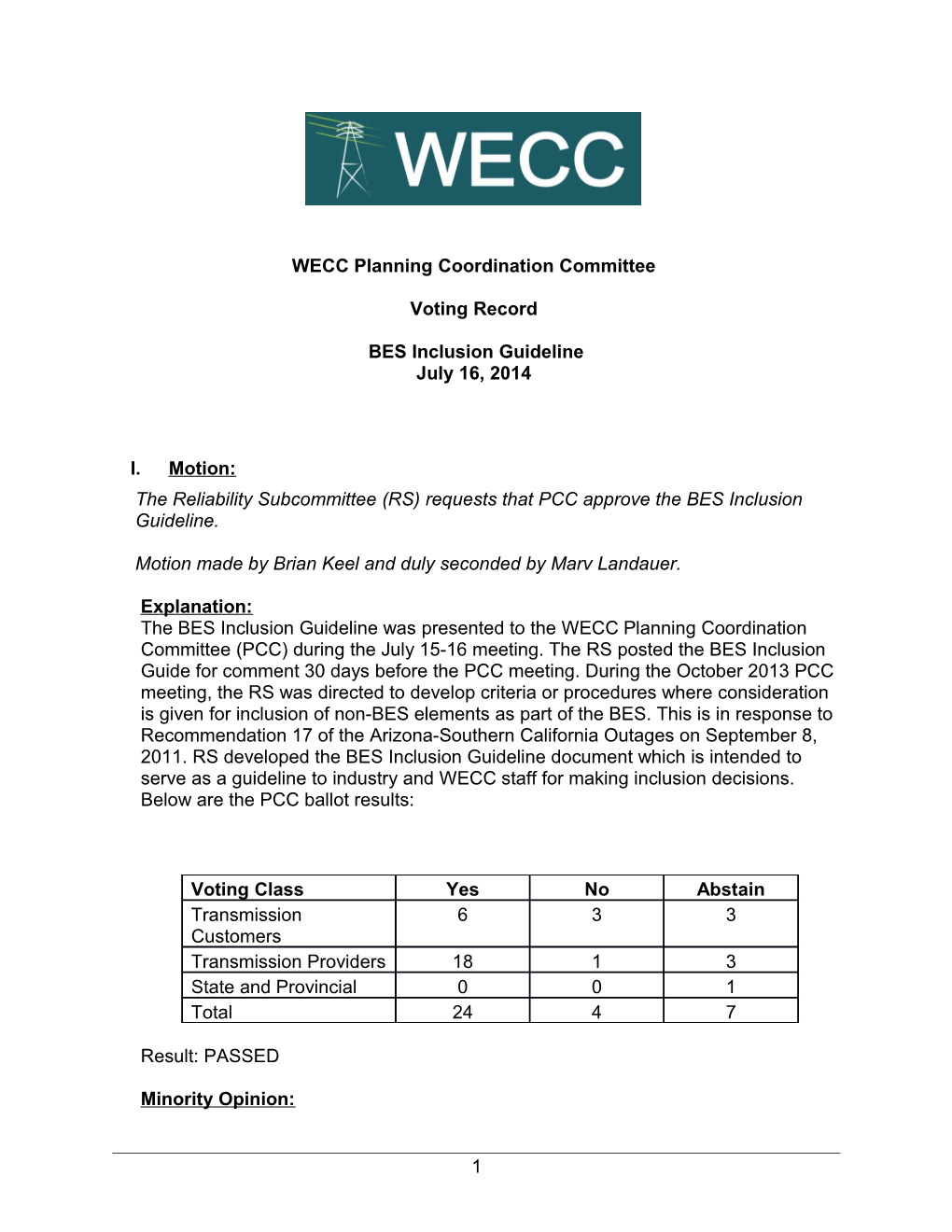 WECC Planning Coordination Committee