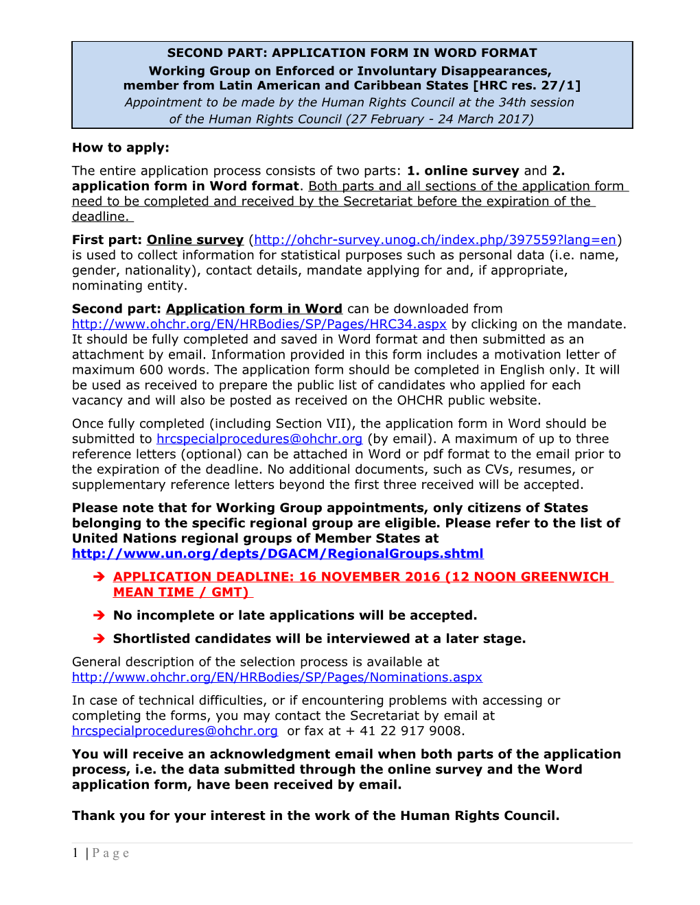 Human Rights Council Secretariat (Standardized Form) s9