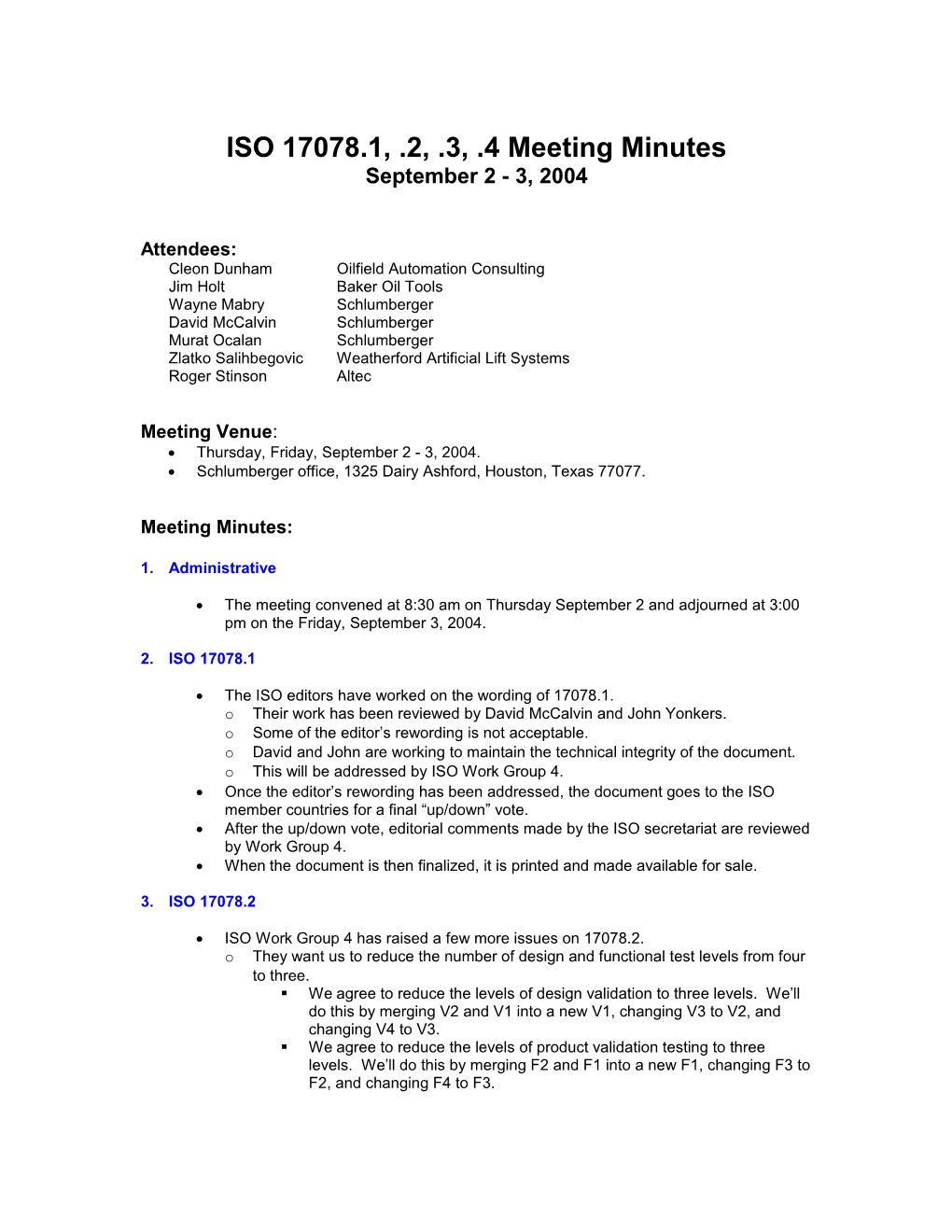 ISO 17078 Task Group Meeting Page 4