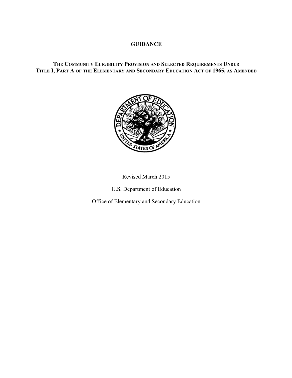 Community Eligibility Provision Guidance (PDF)