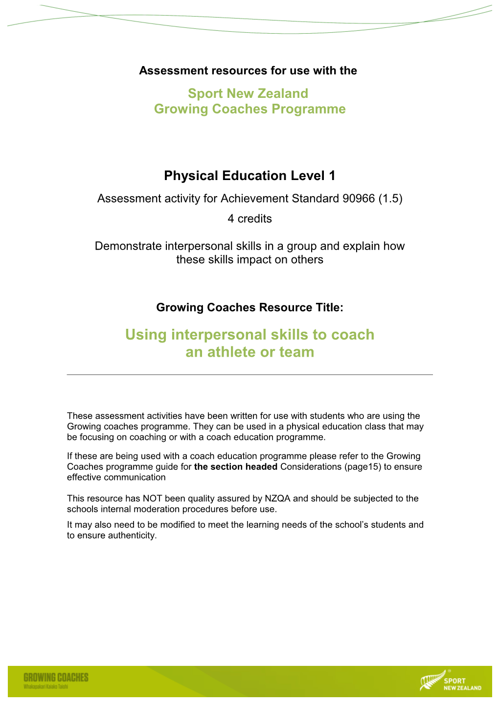 Assessment Resources for Use with The