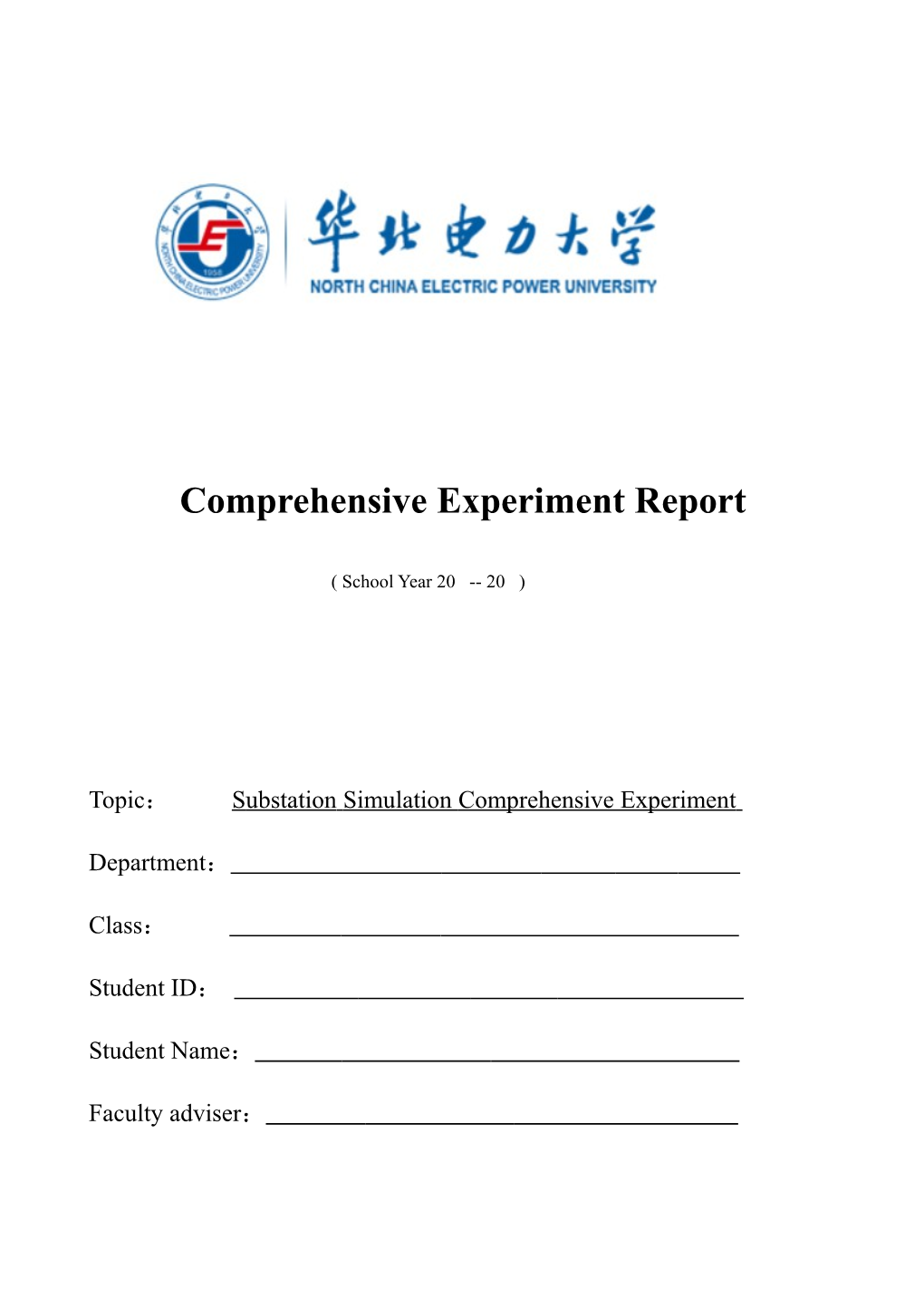 Comprehensive Experiment Report
