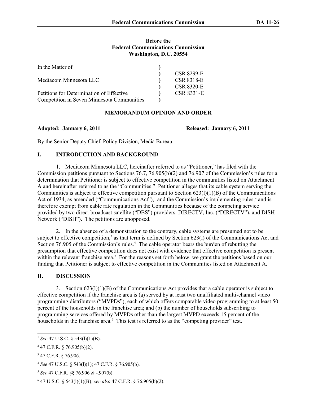 Memorandum Opinion and Order s26