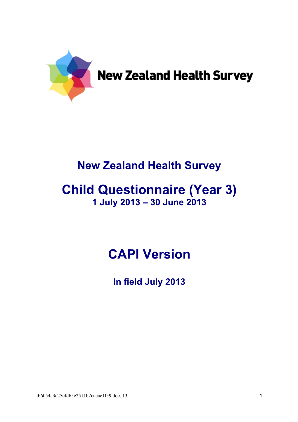 New Zealand Health Survey