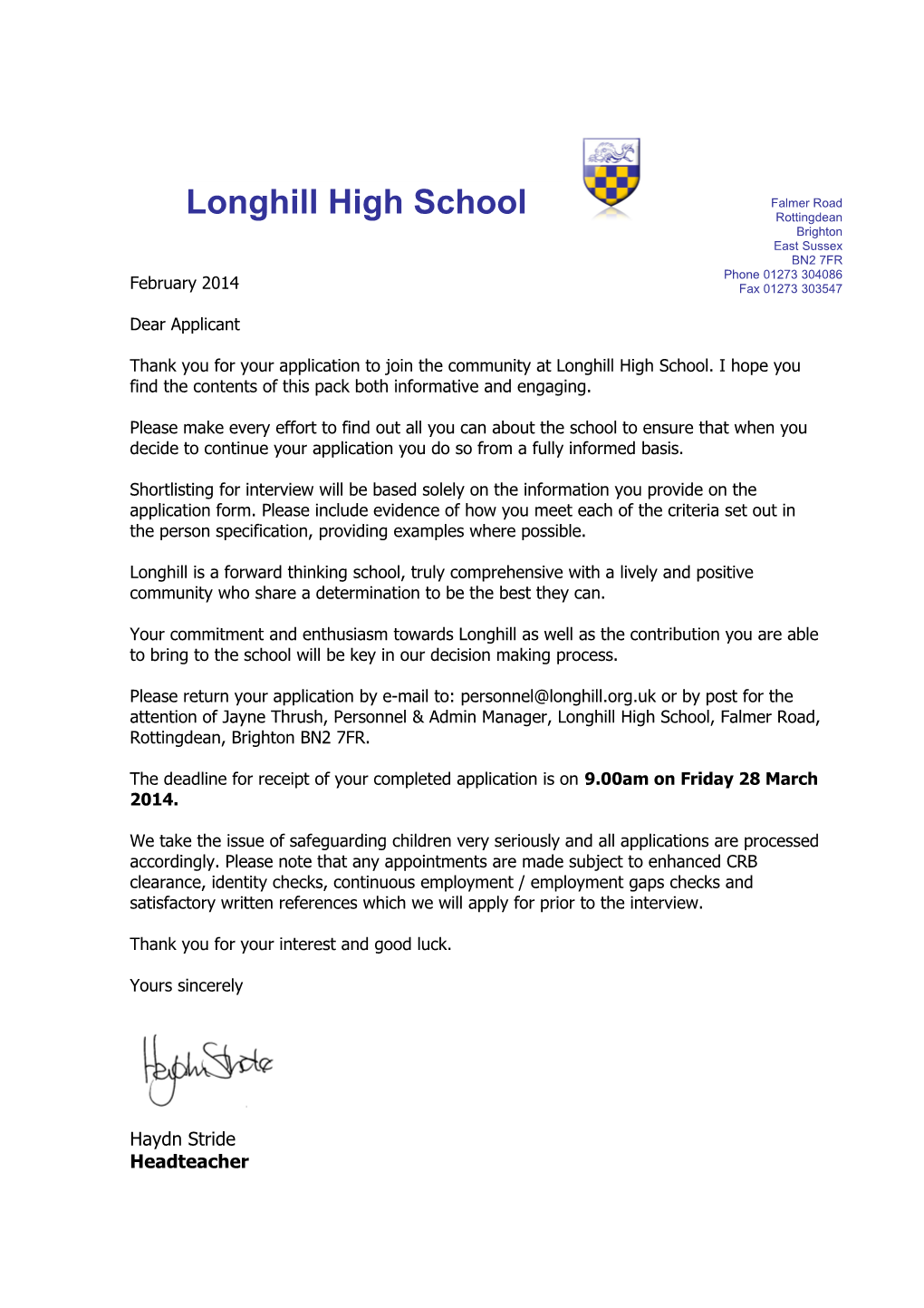Longhill High School