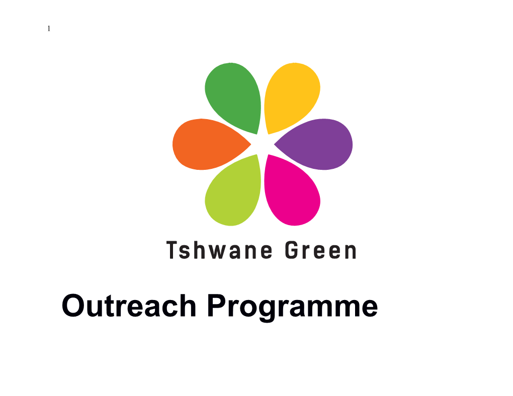 Outreach Programme Table of Contents