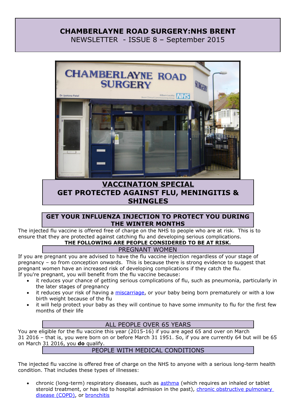 Chamberlayne Road Surgery