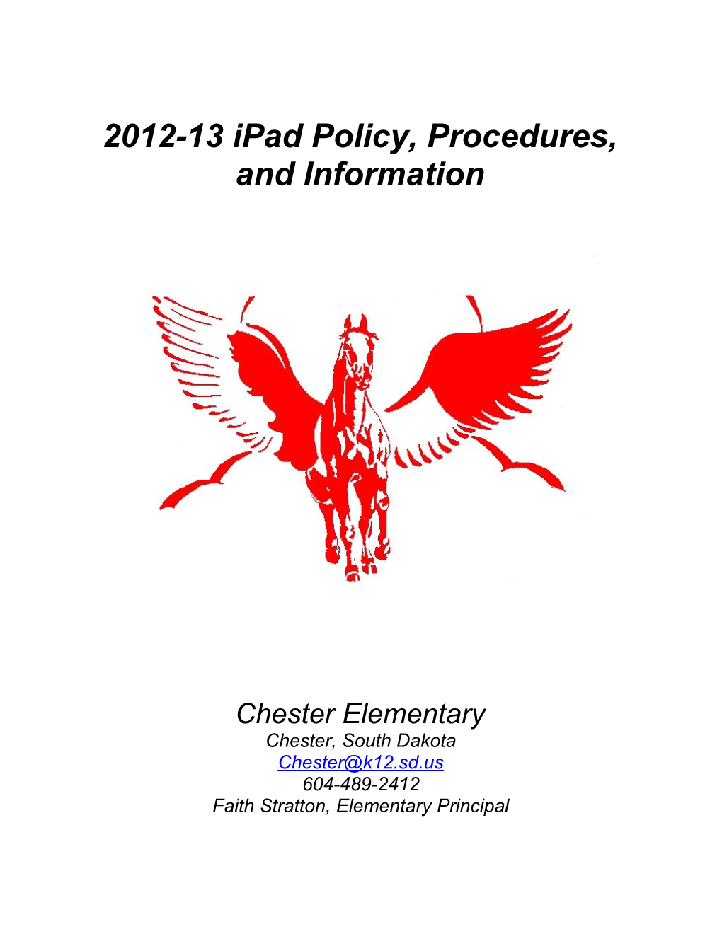 2012-13 Ipad Policy, Procedures