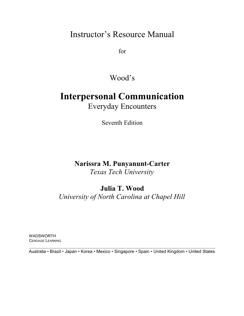 Interpersonal Communication s1