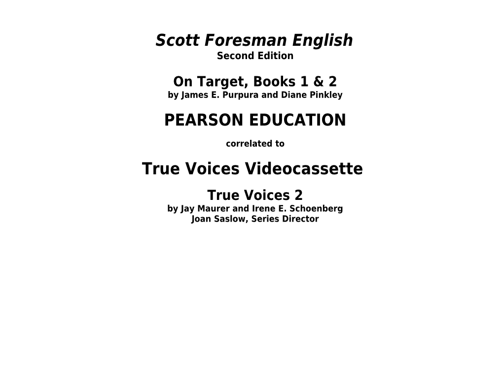 Scott Foresman English