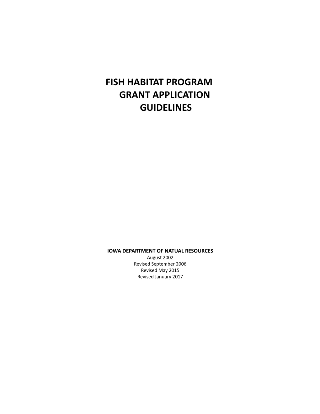 Fish Habitat Program