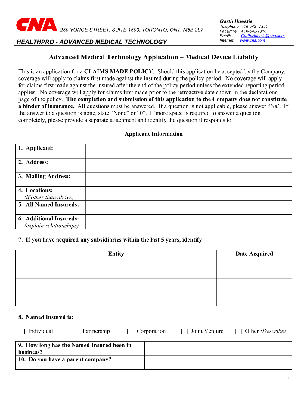 Advanced Medical Technology Application Medical Device Liability