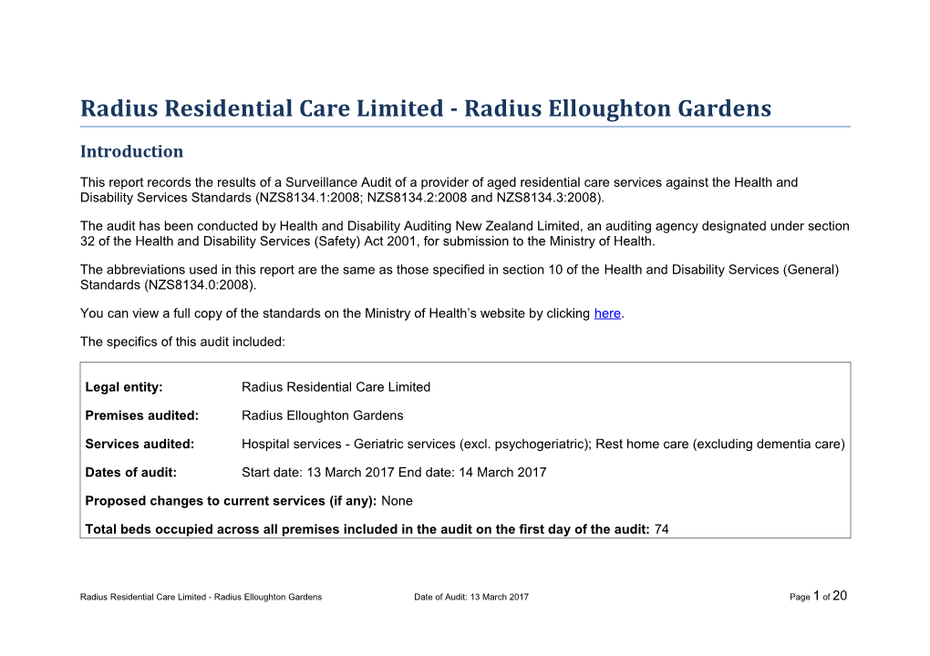 Radius Residential Care Limited - Radius Elloughton Gardens