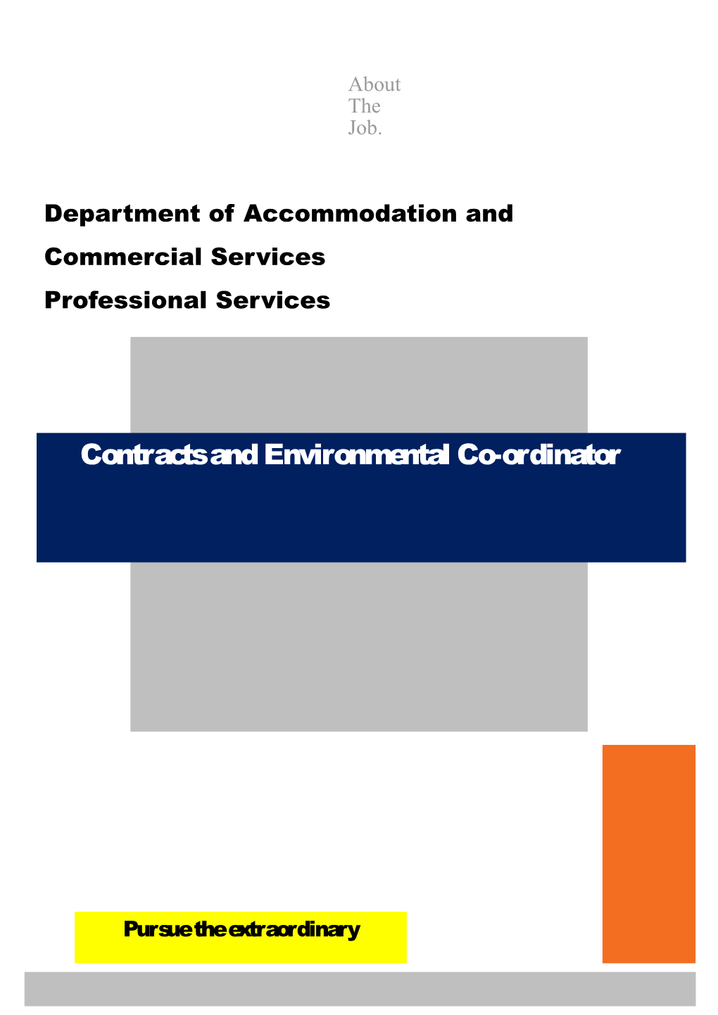 Department of Accommodation and Commercial Services