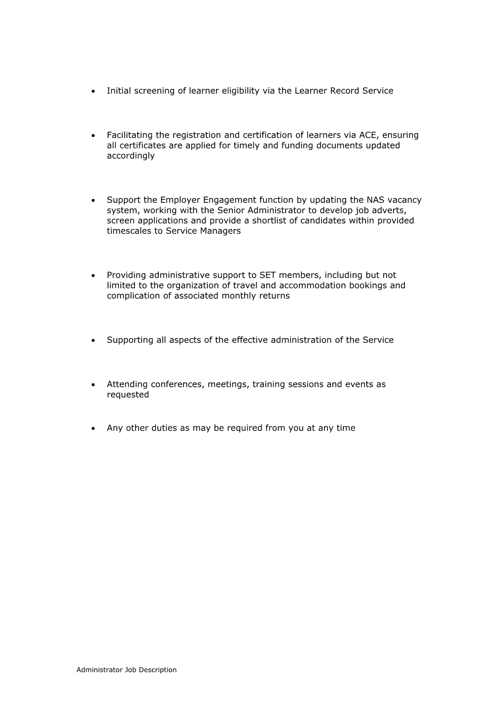 Centrepoint Job Description Draft July 2011 s1