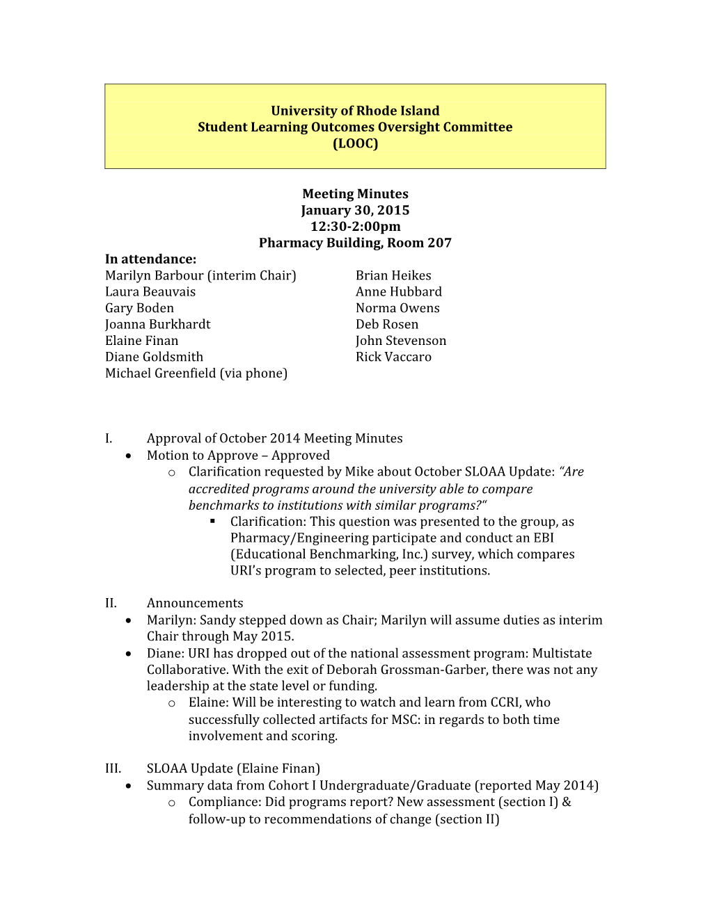 Student Learning Outcomes Oversight Committee s1