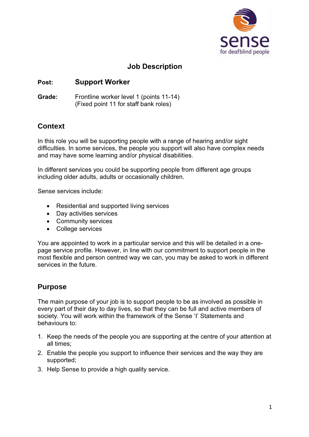 Post:Support Worker