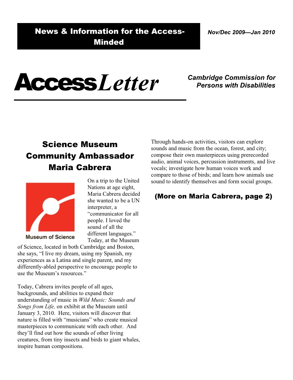 News & Information for the Access-Minded