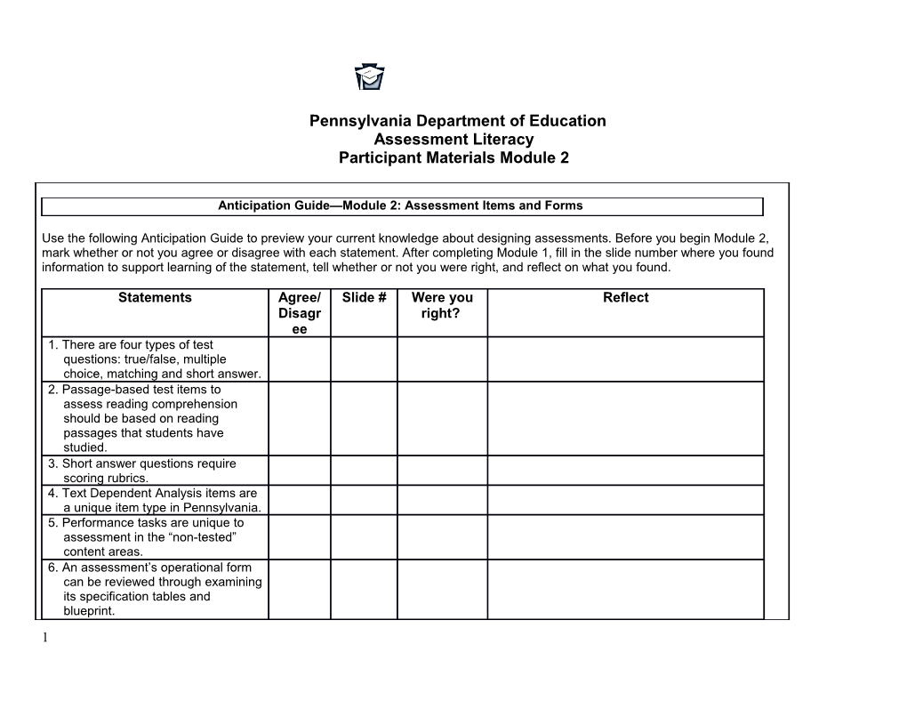 Assessment Literacy