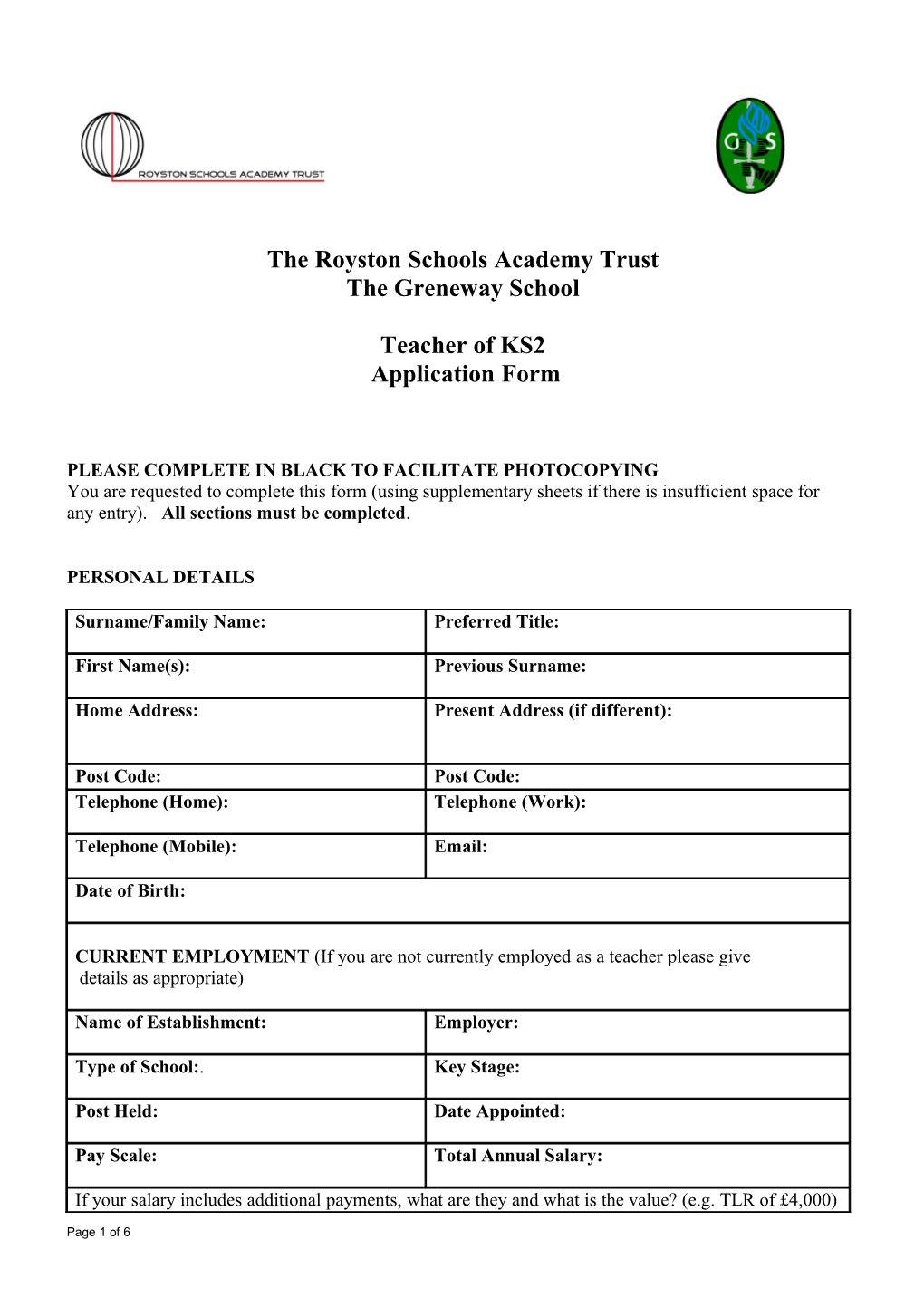The Royston Schools Academy Trust s1