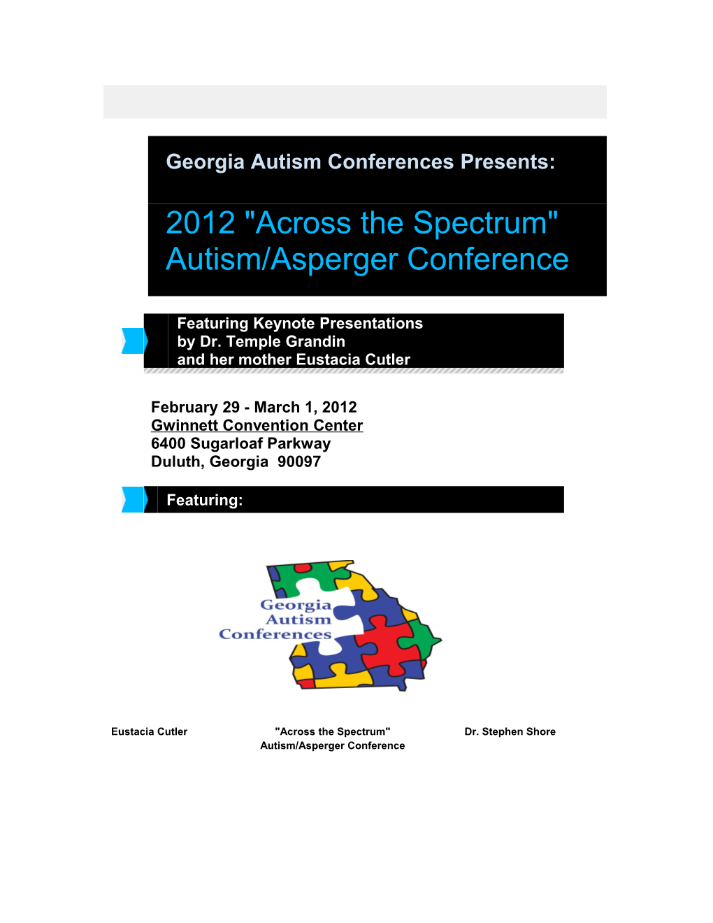 Georgia Autism Conferences Presents