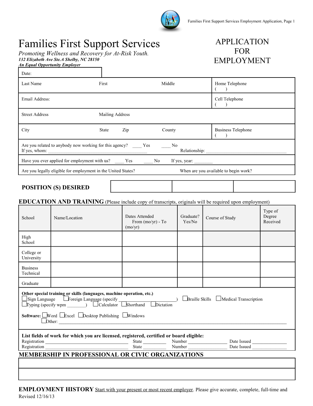 Application for Employment s22