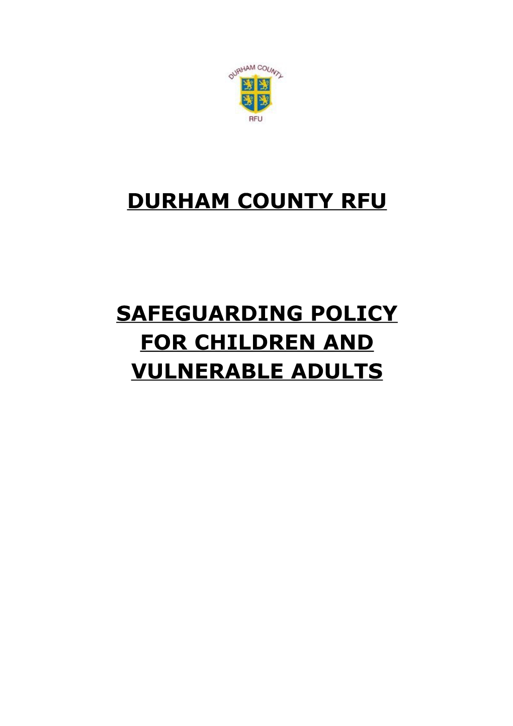 For Children and Vulnerable Adults